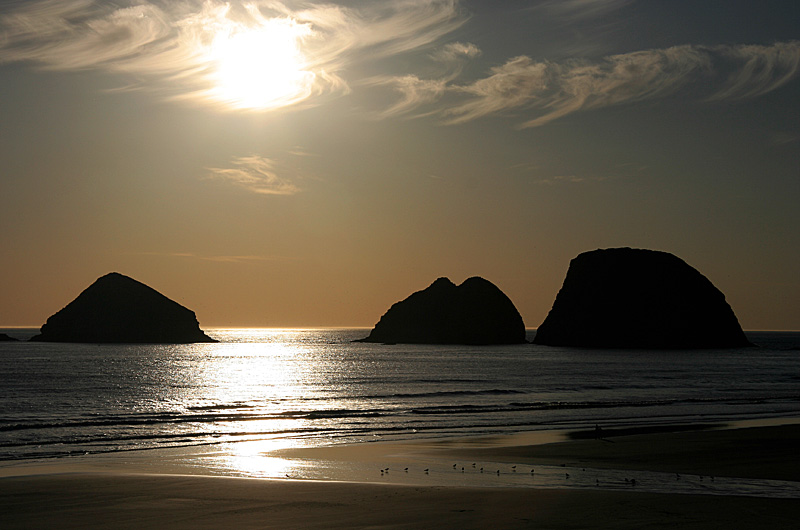 Sunset over the Three Capes near Tillamook, Oregon